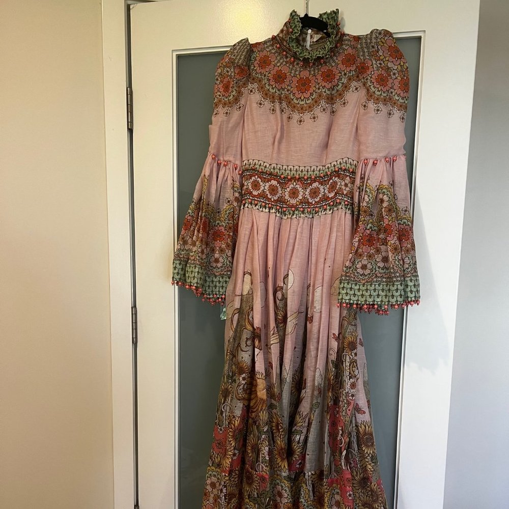 ZIMMERMANN Kaleidoscope Bell Sleeve Gown